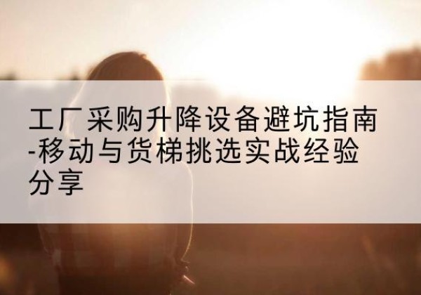 利津移动式升降机怎么选-工厂采购升降设备避坑指南-移动与货梯挑选实战经验分享